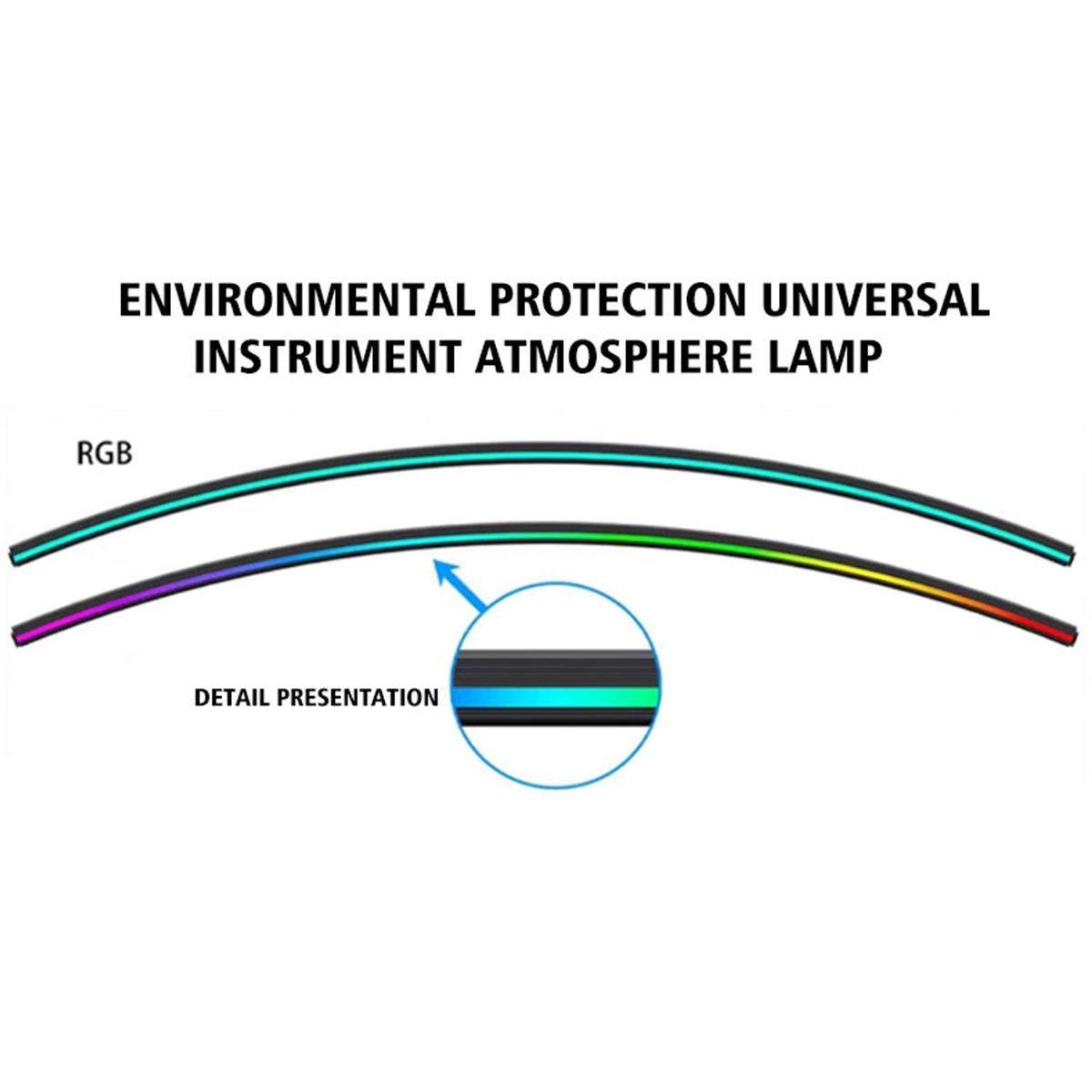 裁爆汽车仪表台氛围灯APP款+控遥双控64色幻彩汽车中控可剪无损安