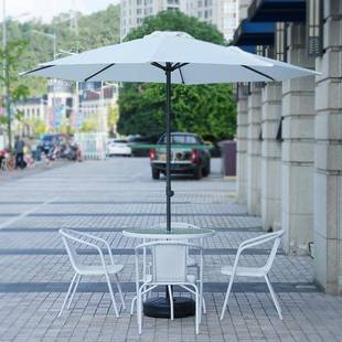 户外佰遮阳伞庭院伞摆摊伞室外大太阳夜伞YZE中柱伞折市网红花园