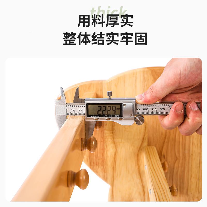 幼儿园LCQ豚实木胶毛巾架儿童可动移橡木拆海装挂钩毛巾架卡通收