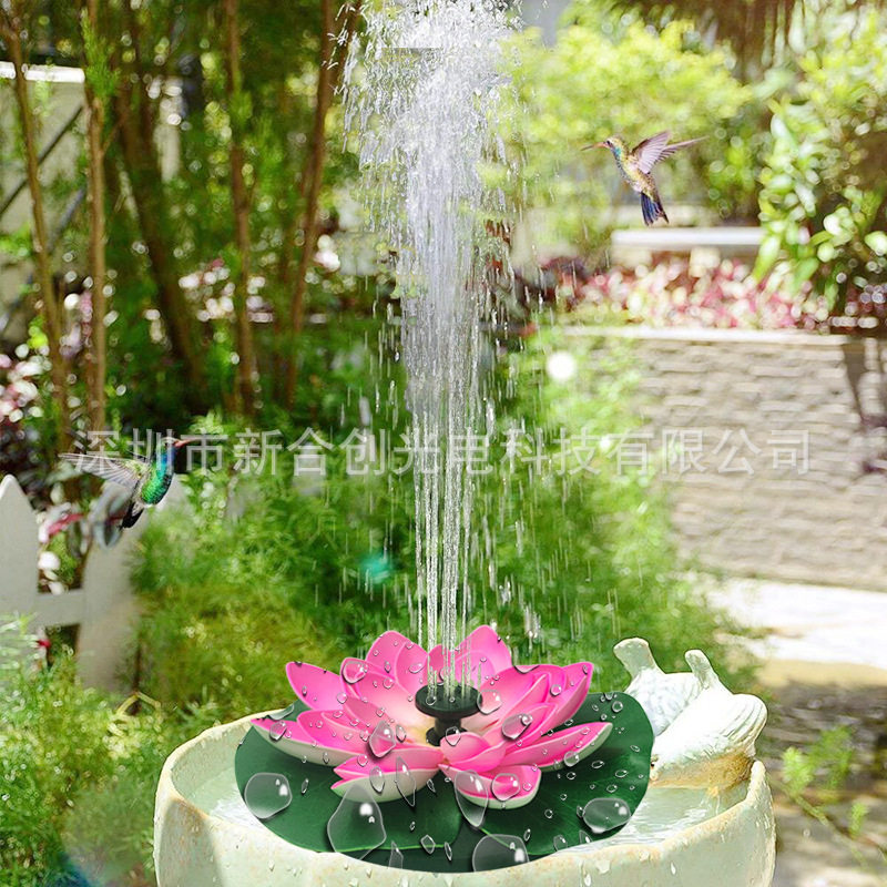 太阳能喷泉景观漂浮水泵