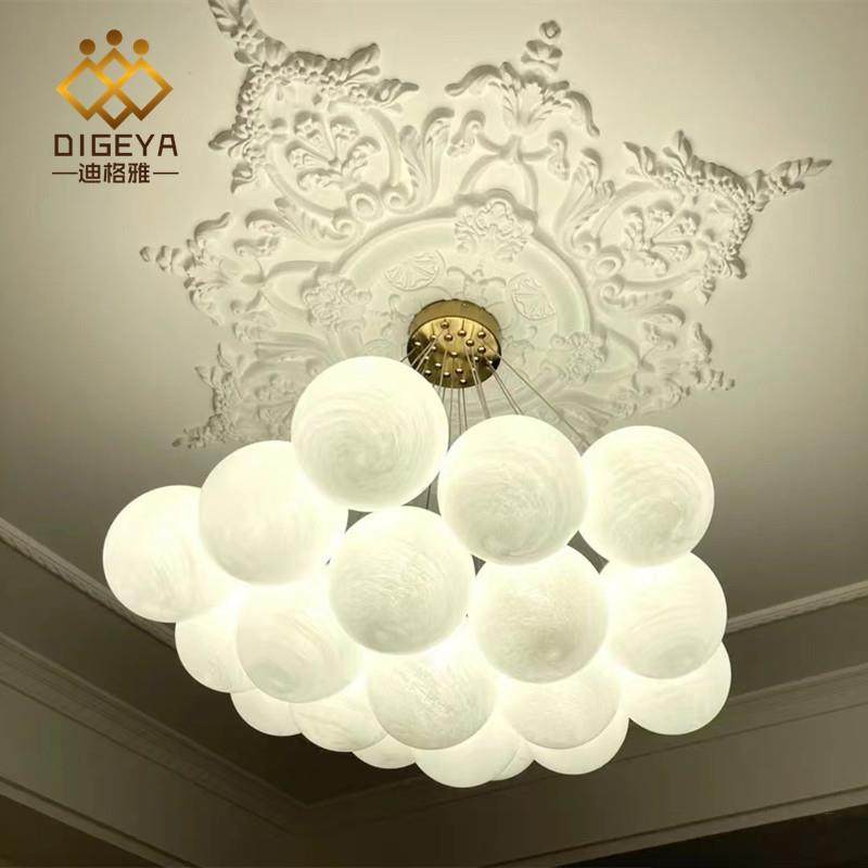 星球灯泡泡960球灯玻吊璃球式轻奢灯具现魔豆云法代朵月球灯客厅,家装灯饰光源,智能吊灯,淘宝优惠券,粉丝福利购,淘宝优惠卷