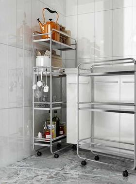 KE3不钢厨房夹缝C置物架落地层GIX多超窄冰箱缝隙20锈cm25宽浴室