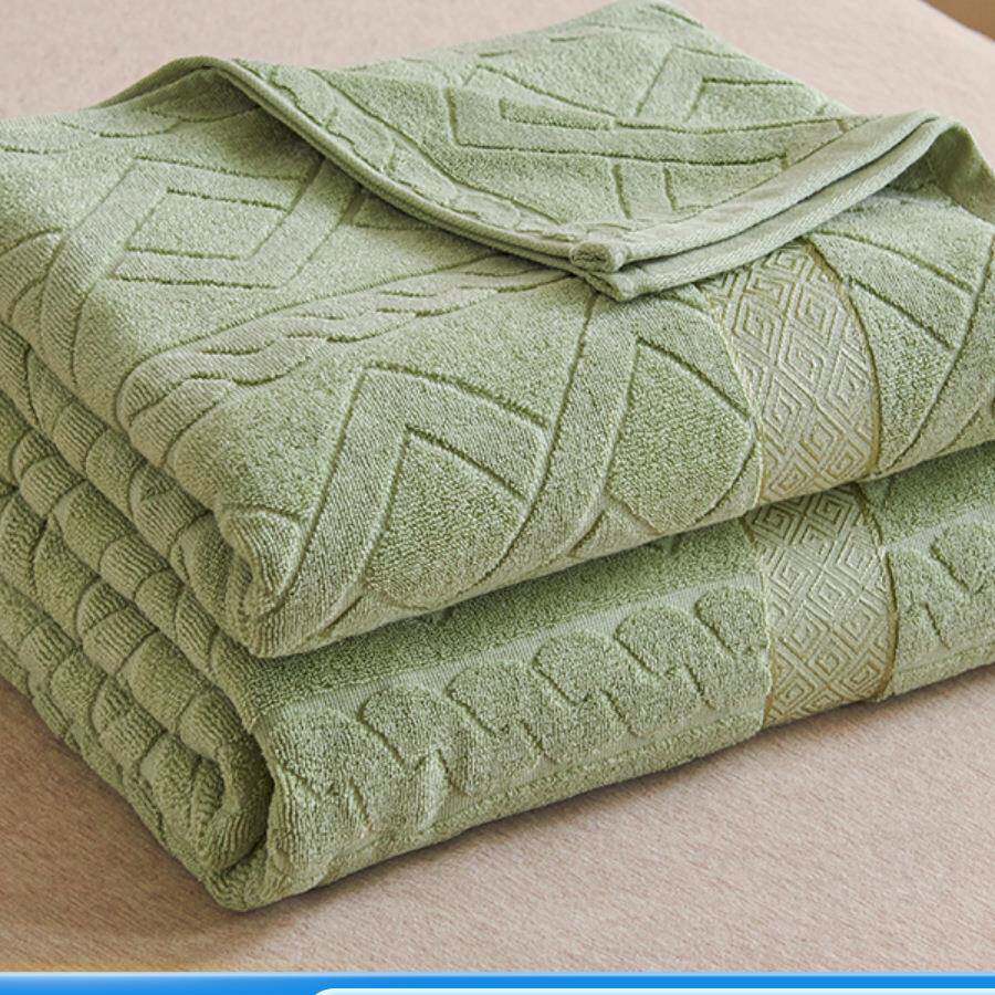 上海老牌毛巾季被纯棉10不0掉毛加怀厚老F99HH7ST式旧夏午睡盖毯