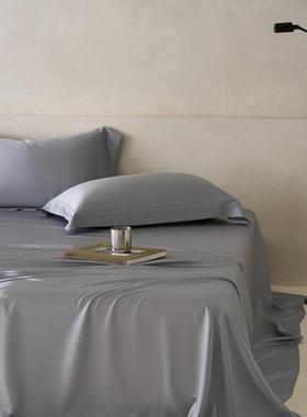 高端单品0细床单A类10SINH超旦兰精丝夏季凉感冰丝纯色天凉感床单