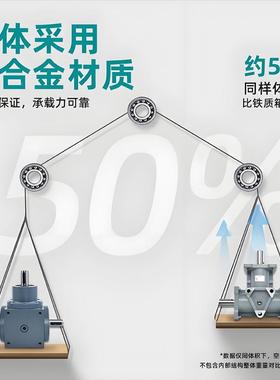 AR-A1-11-L齿轮箱直角减速机90A度直角传动A:R2-UZQ2:1R减速器调