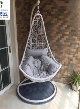 户外室内吊椅摇椅LOB阳台藤家懒人户外室摇篮秋千编椅卧吊篮室用