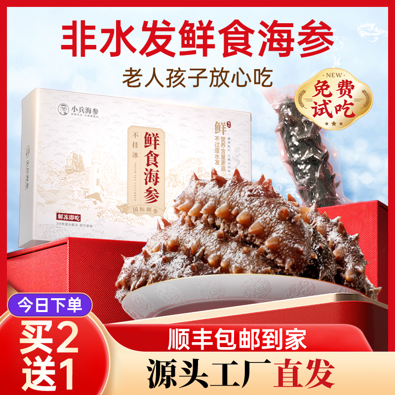 【头茬秋参厂家大促】小兵鲜食海参独立包装不注水不挂冰开袋即食