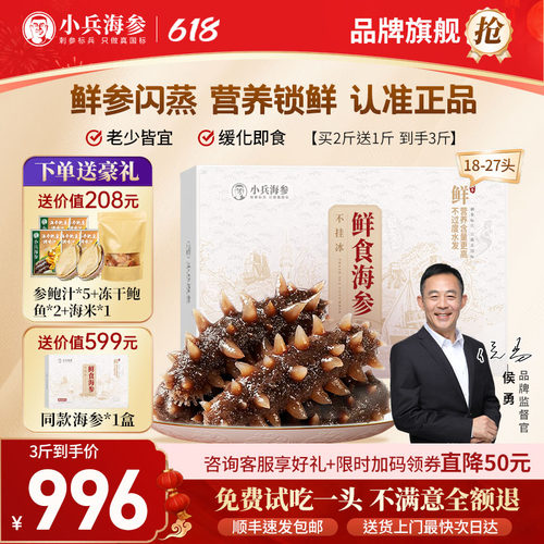 小兵海参鲜食海参独立包装不挂冰