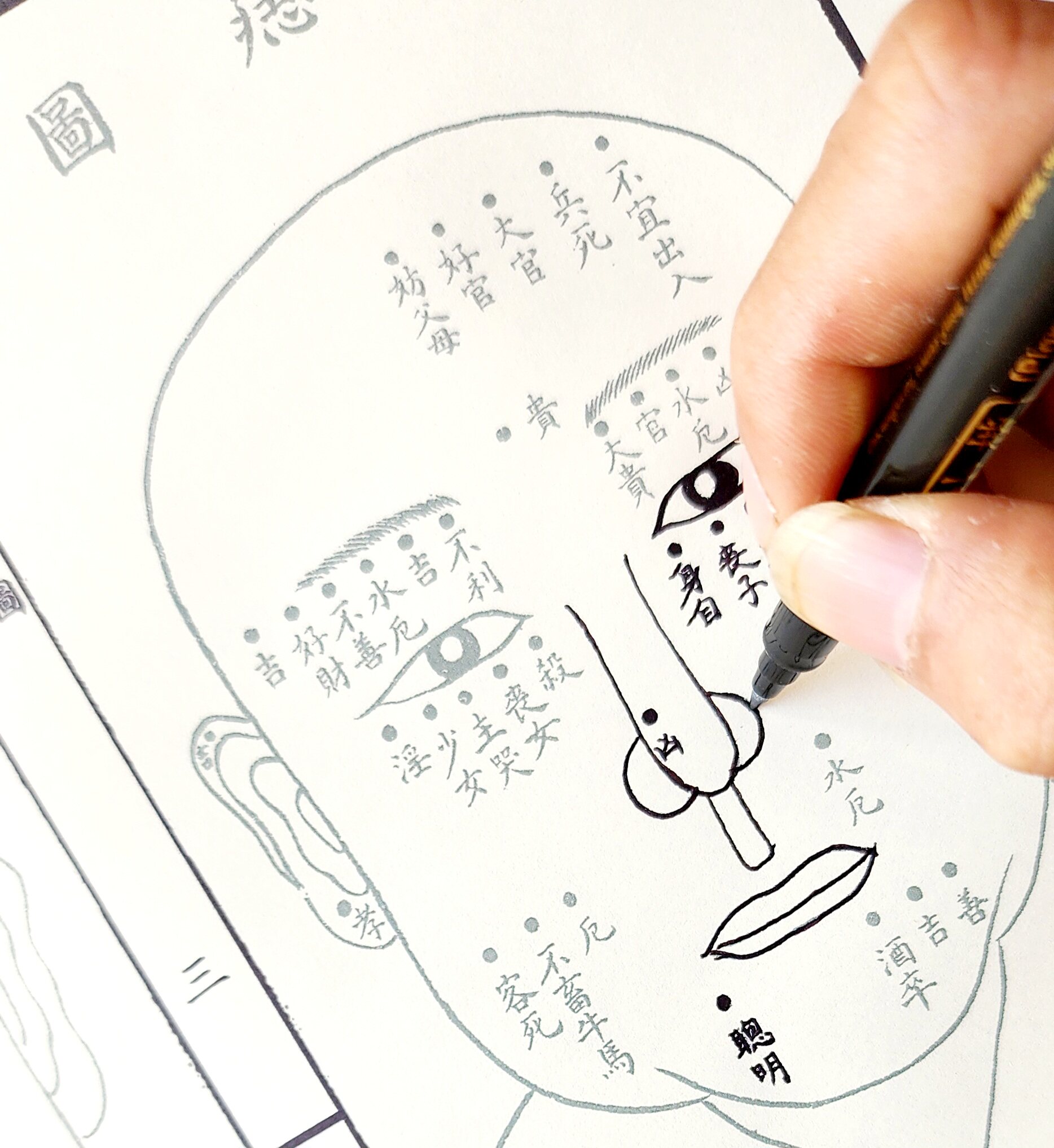 管辂相面 小楷毛笔字描红字帖练字初学者毛笔入门临摹书法