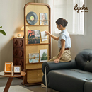 中式 置物遮挡 实木藤编屏风可移动客厅中古风简约座屏入户隔断日式