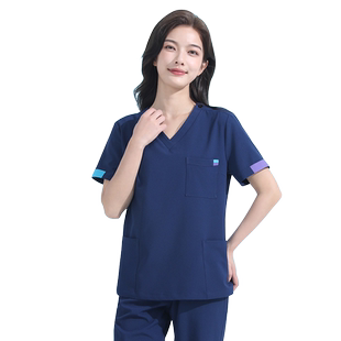 洗手衣女短袖手术服刷手衣手术室美容口腔牙科护士医生工作服套装