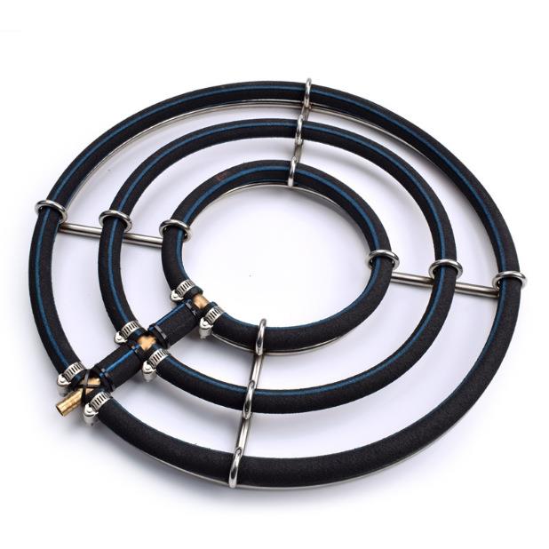 锈鱼池曝纳米气条氧圈米气条不钢氧气盘纳暴氧爆氧管水产海鲜养殖