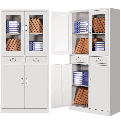 钢制办公室带锁档案柜资料柜财务凭证储物柜放杂物钢制文件柜