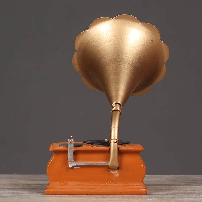 怀旧复古唱片机留声机模型橱窗摆件咖啡厅酒吧客厅装饰品摄影道具