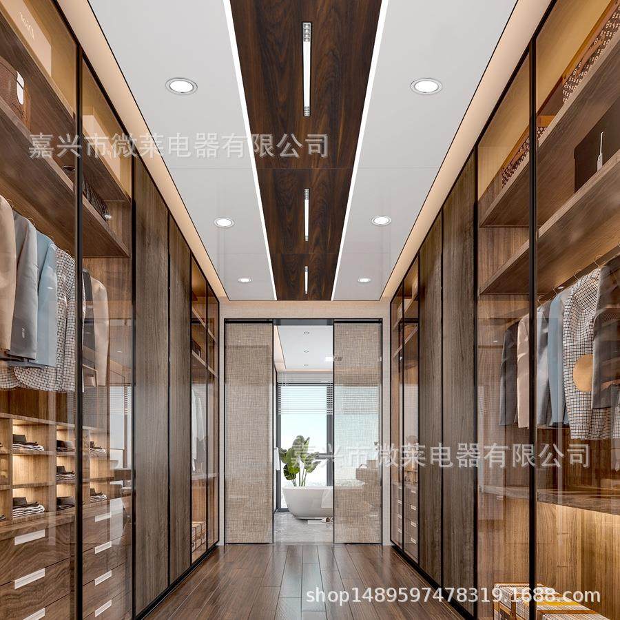 大板集成吊顶铝合金扣板无主灯天花板客餐厅厨卫全套防潮轻奢风