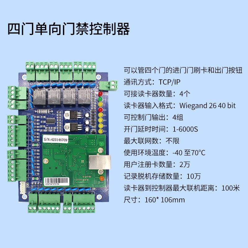 单门L041L02L0门4宝思拓电单双门禁控制器TCP/PI网络控制板禁系统