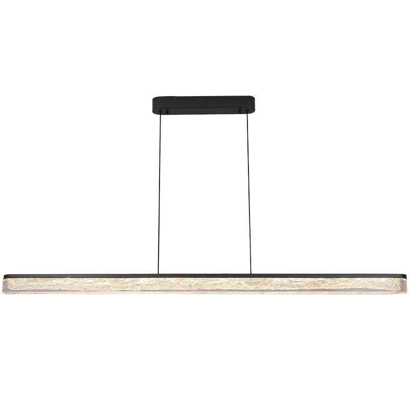 意式极简餐厅吊灯现代简约吧台创意护眼餐桌设计师高端一字长条灯