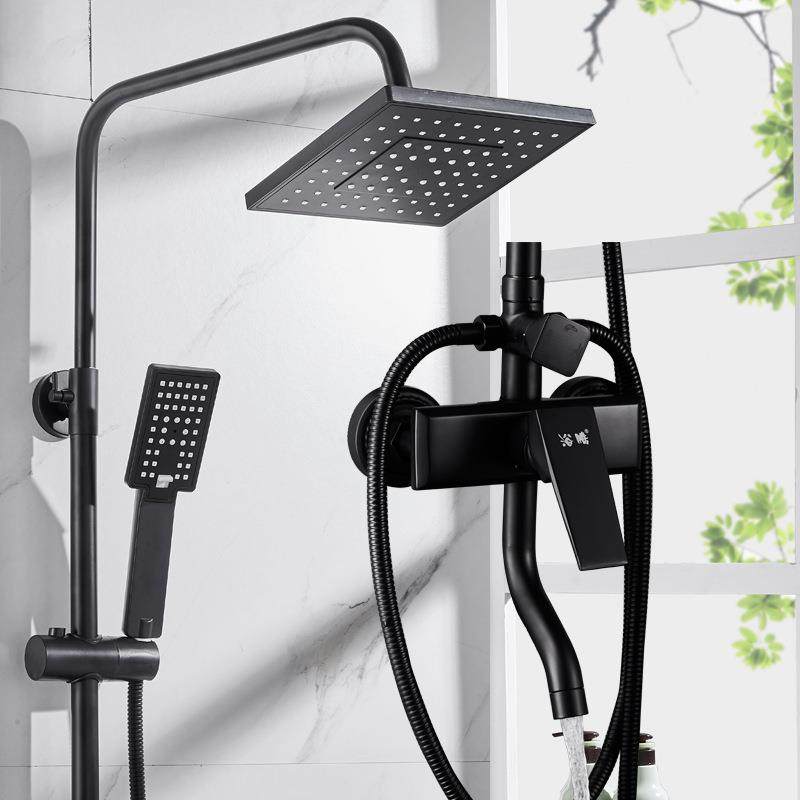 淋浴花洒套装家用全铜浴室淋雨器沐浴喷头明装暗装卫浴水龙头专用