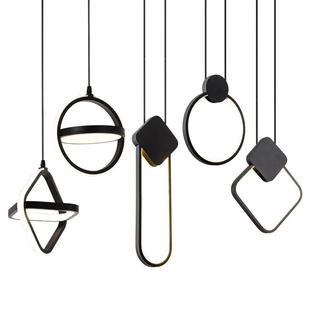 北欧餐厅吊灯创意个性 LED现代简约床头卧室餐桌吧台网红小吊灯具