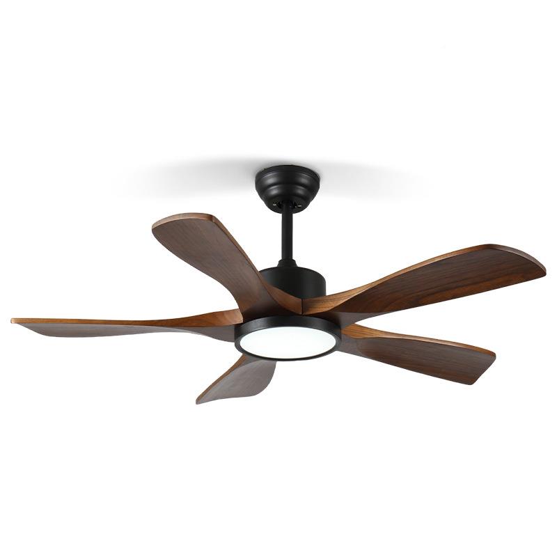 大风音力无品牌/实木吊扇灯古商餐厅灯扇一体灯家用中用变频静客