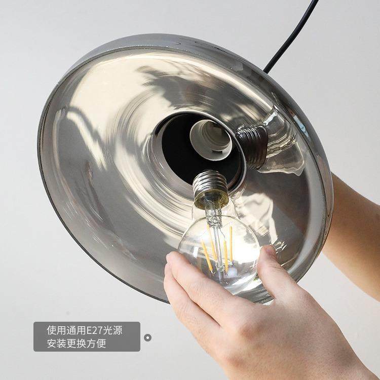 复古玻璃餐厅吊灯工业风咖啡厅餐桌灯岛台吊灯侘寂风民宿酒吧台灯,家装灯饰光源,智能吊灯,淘宝优惠券,粉丝福利购,淘宝优惠卷