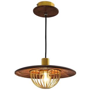 日式 饰灯 黑胡桃木色餐厅吊灯工业风轻奢客厅饭厅民宿酒店吧台装