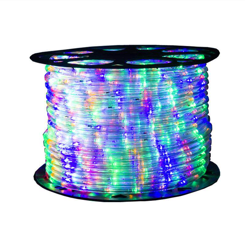 包邮送插头10米led灯带圆形彩虹管360发光软灯条户外防水装饰彩灯