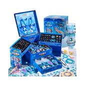 儿童串珠礼盒饰品首饰女儿 宝藏女孩玩具项链发饰套装 生日礼