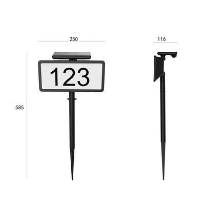 太阳能门牌灯警示牌灯露营营地警示牌标示牌路牌JG3154