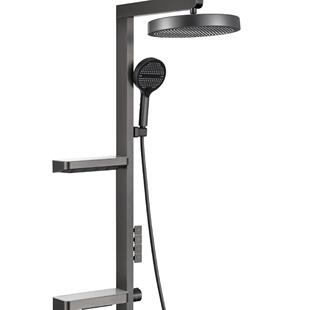 淋浴花洒套装全铜幻潮爱情天梯钢琴按键增压多功能数显恒温双层式