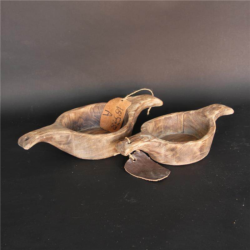 厂家销售手工制作木质绿植多肉花盆托盘果盘摆盘桌面装饰器皿摆件