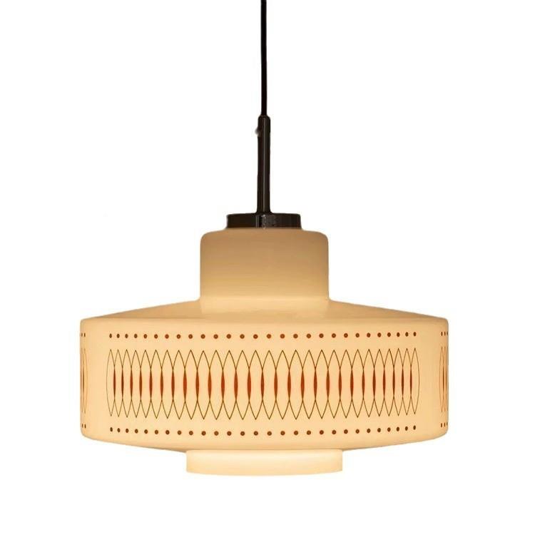 蛋石玻786璃吊灯烤简餐约中古法式复古花白新款氛围感厅卧室楼梯