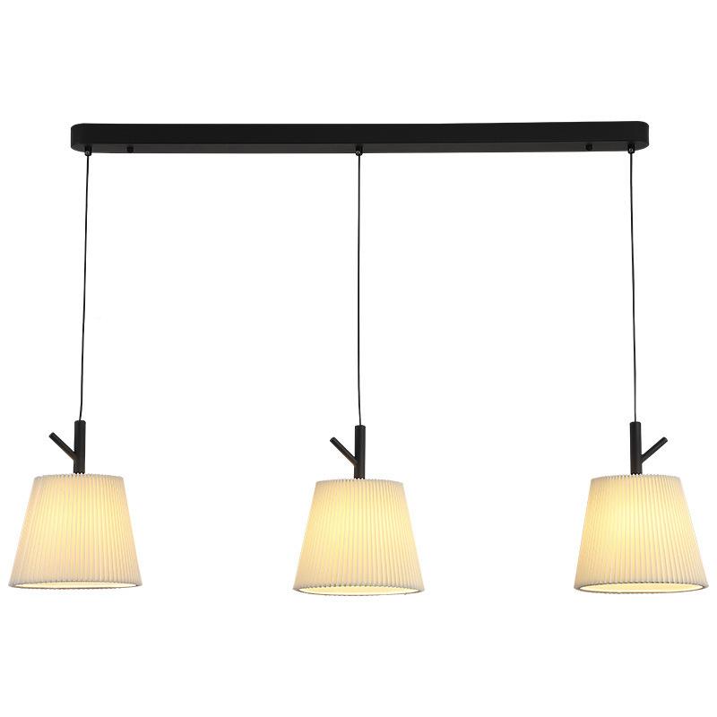 设计师餐简吊现代约中古风家用布艺灯餐桌吧台餐厅厅灯2025新款