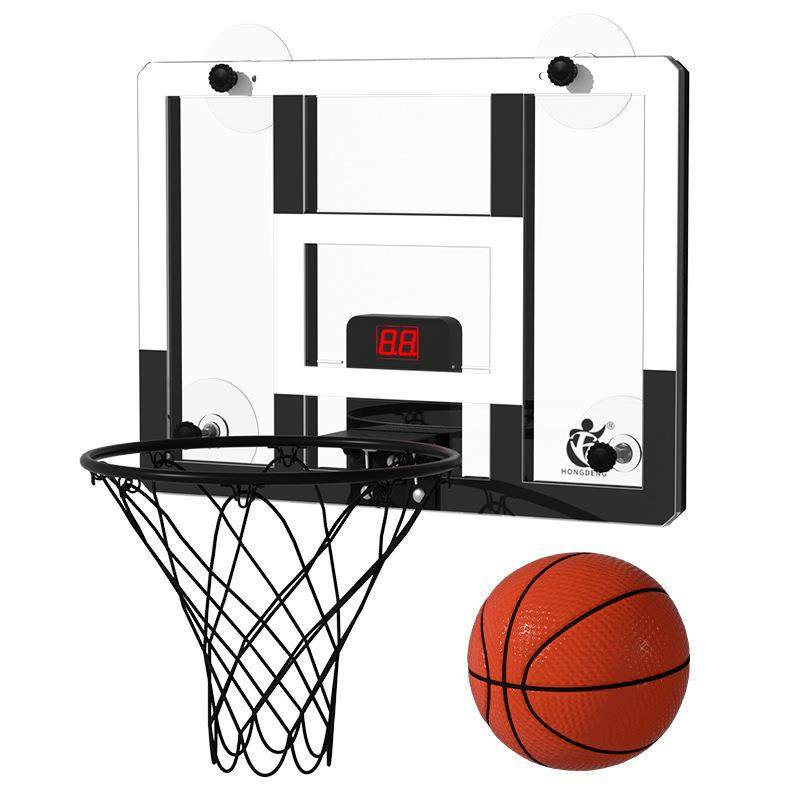 儿童室内壁挂式篮框墙壁篮圈篮球框网挂式室外免打孔计分篮板