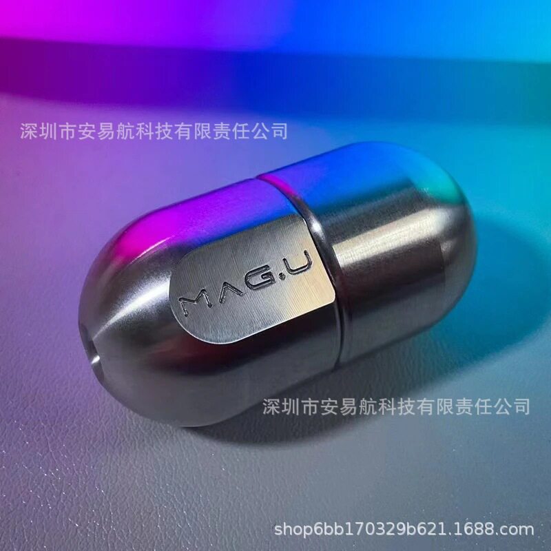 不锈钢推蛋EDC磁力胶囊