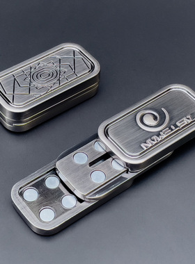 edc解压减压玩具金属啪啪币合金火影推牌热卖fidget slider