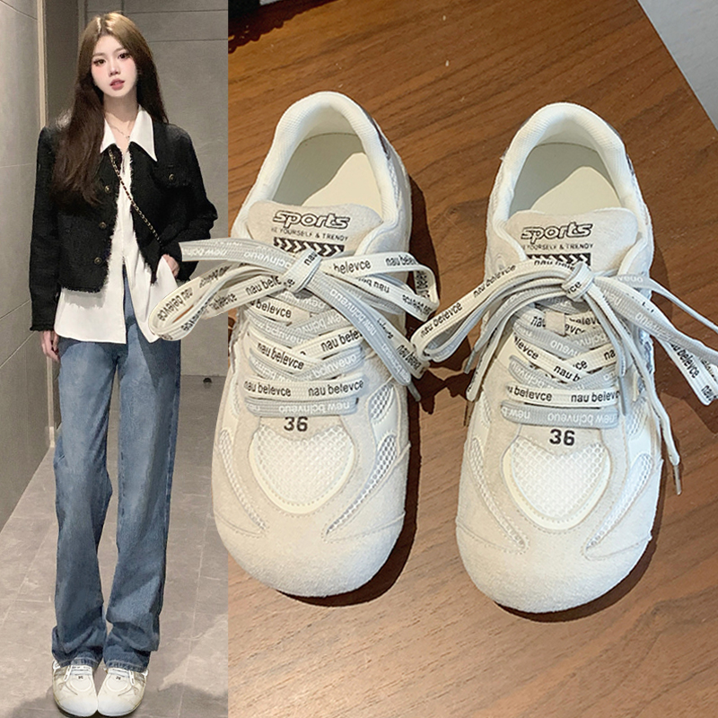 透气网面德训鞋女2025新款