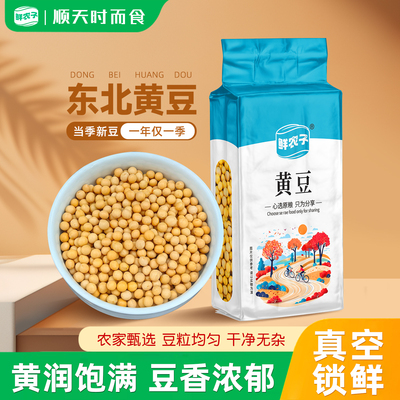 新货东北黄豆真空装打豆浆香浓非转基因农家大豆发豆芽专用粗粮