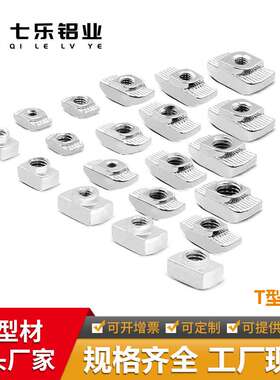 铝型材专用T型螺母块TNUT-20/30/40/45-M3/M4/M5/M6/M8 SAMLO上隆