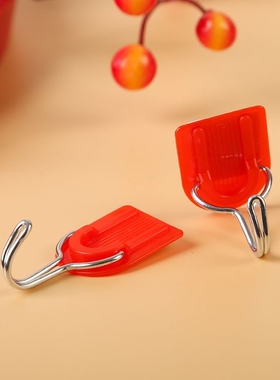 婚礼婚庆红色圆形挂钩喜庆墙上粘贴墙壁挂勾子粘胶钩子强力粘钩