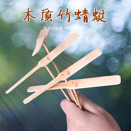 飞天仙子竹蜻蜓幼儿园手工作业儿童户外玩具青蜓飞行