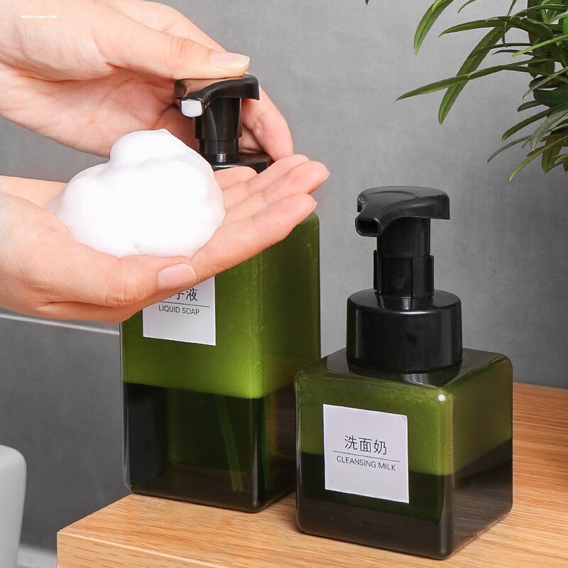 泡沫按压瓶起泡瓶可爱浴室洗手液打泡器女透明分装瓶起泡器泡沫瓶图片