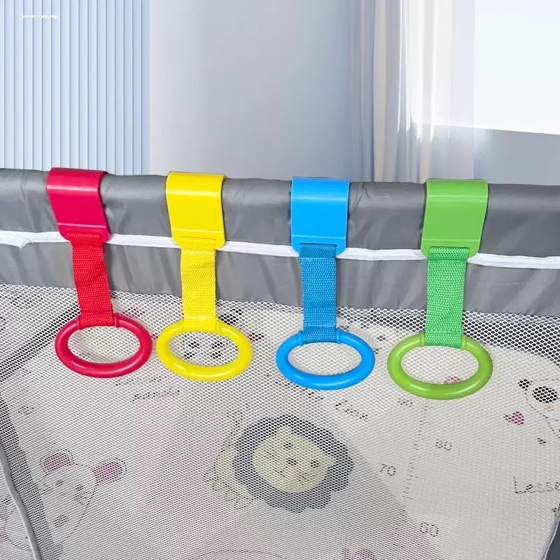 儿童围栏手拉环宝宝学站立扶手床围拉环婴儿学步吊环防摔玩具把手