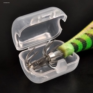 路亚伸缩扣木虾鱿鱼钩套海钓船钓章鱼伞钩保护套钓鱼钩子夹