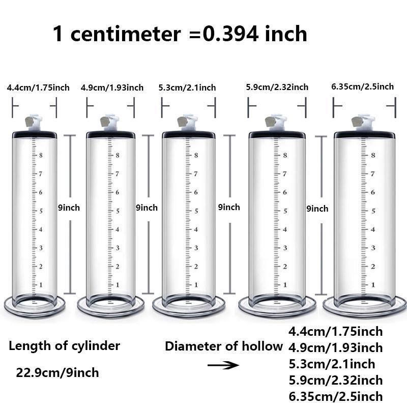 Acrylic Penis Vacuum Pump Enlargement Exerciser Handle Train