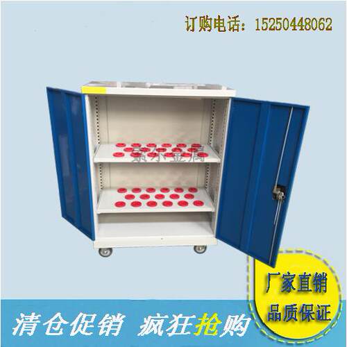 双开门刀具柜BT30/40/50刀具车柜加厚刀柄架HSK63/80/100塑料刀套