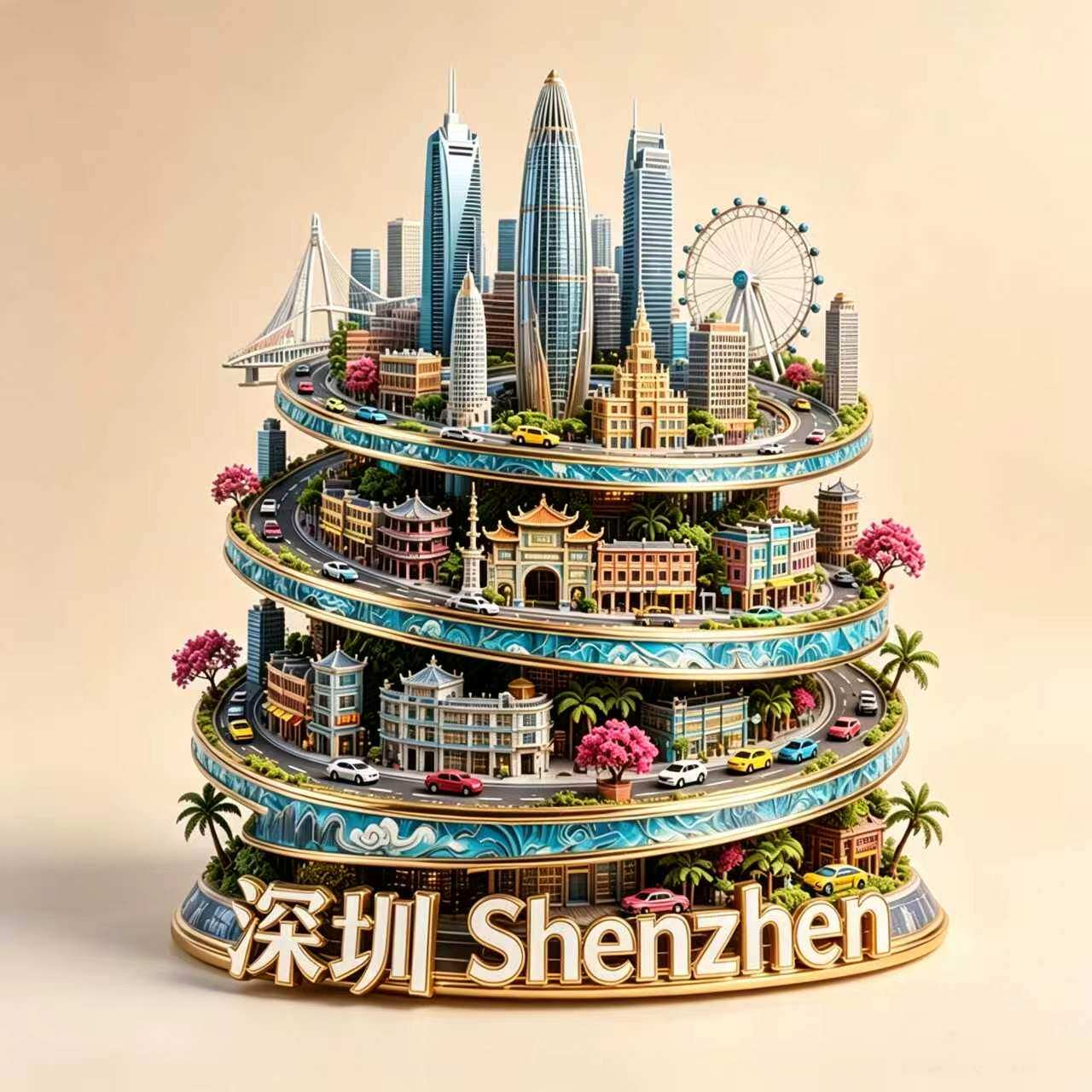 2026新款深圳冰箱贴城市文创纪念