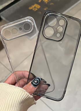 适用vivos50promini手机壳新款x300超薄透明软壳s50精孔镜头s30透黑硅胶s20rpo全包防摔x200pro保护套男女款