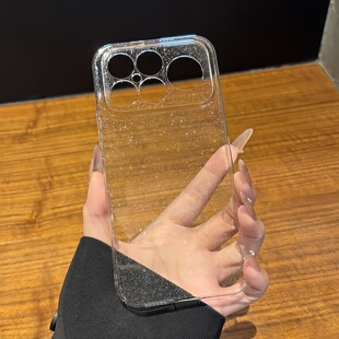 星河闪粉适用红米k90promax手机壳新款小米k90超薄透明硬壳小米17promax镜头全包防摔保护套17pro高级感女款