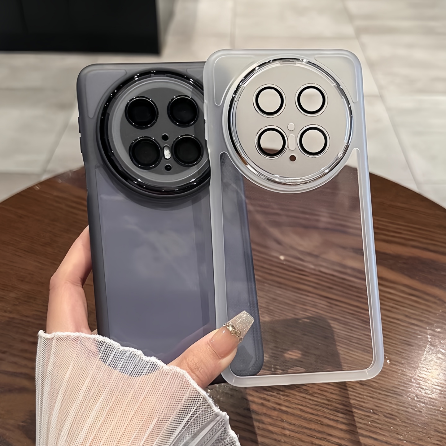 适用华为mate70自带镜头膜保护壳